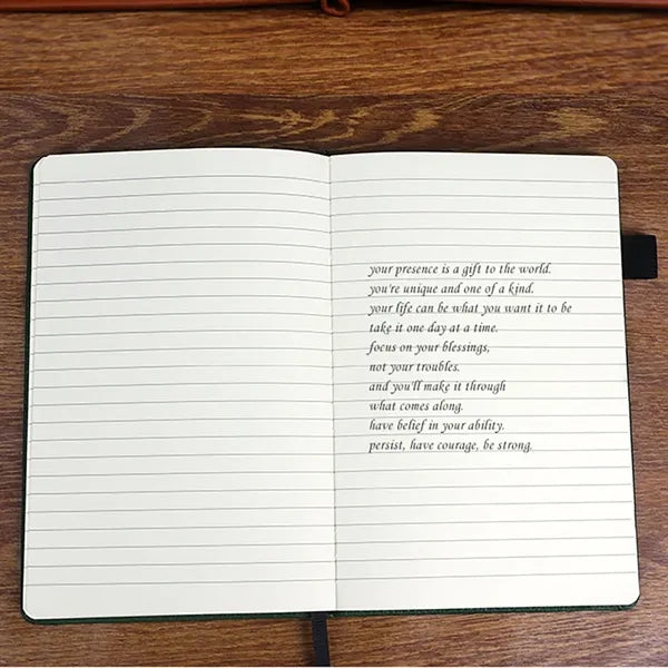 A5 Ruled Coffee Cork NotebookJournal with Gift Box