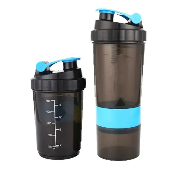 Portable Sport Plastic Shaker Water Bottle