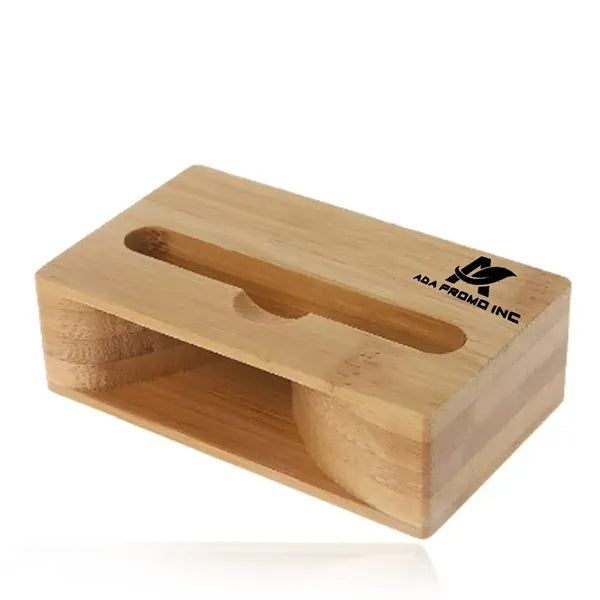 Bamboo Phone Stand with Sound Amplifier