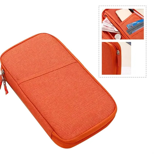 RFID Family Passport Wallet Holder Waterproof Document Organ