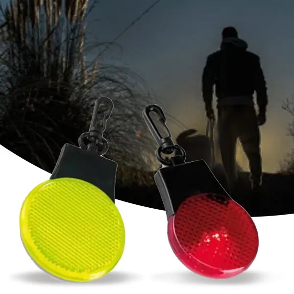 Safety Reflector LED Blinking Light Clip