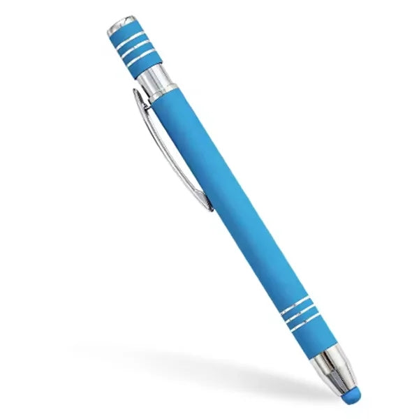 Rubberized Soft Touch Metal Pen With Stylus
