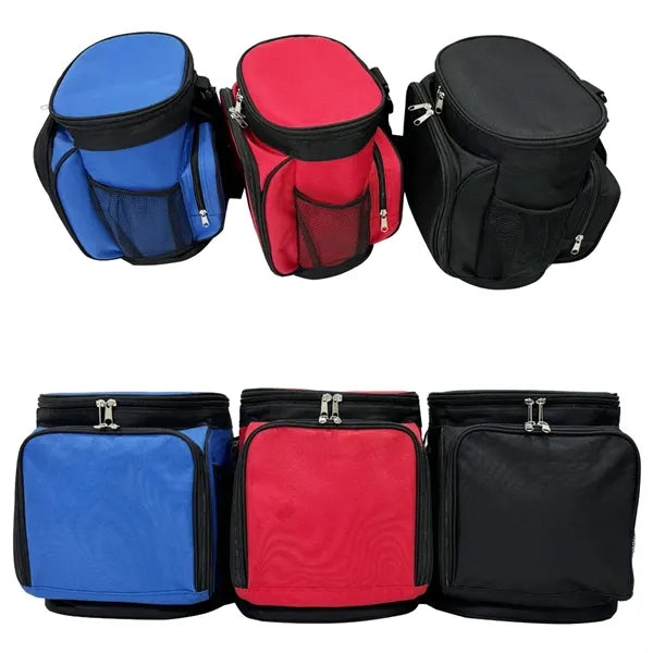 11'' 12-Can Golf Cooler Bag with 2 Side Pockets