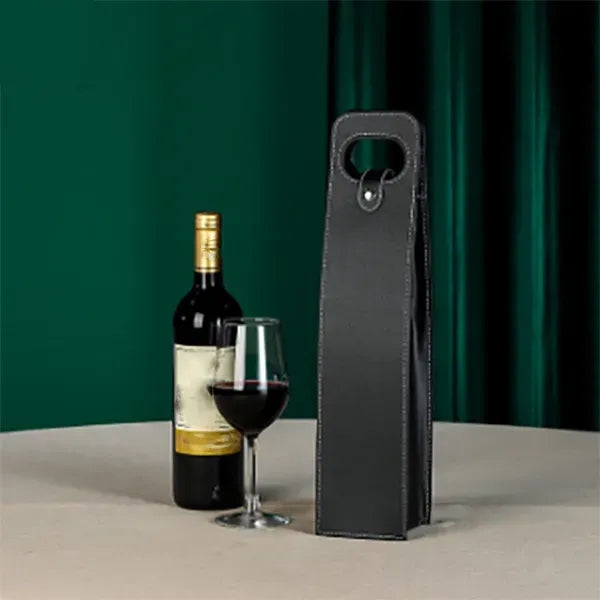 Single Red Wine Bottle Tote Bag