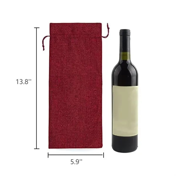 Wine Bag with Drawstring