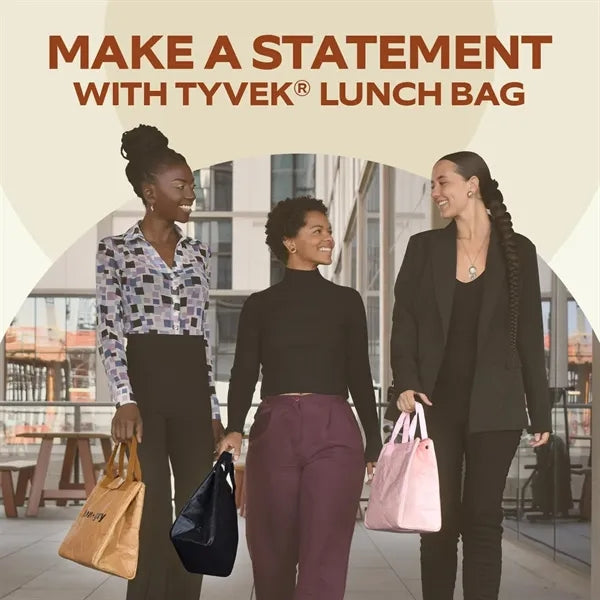 Office Cooler Tote Washable Kraft Paper Lunch Bag