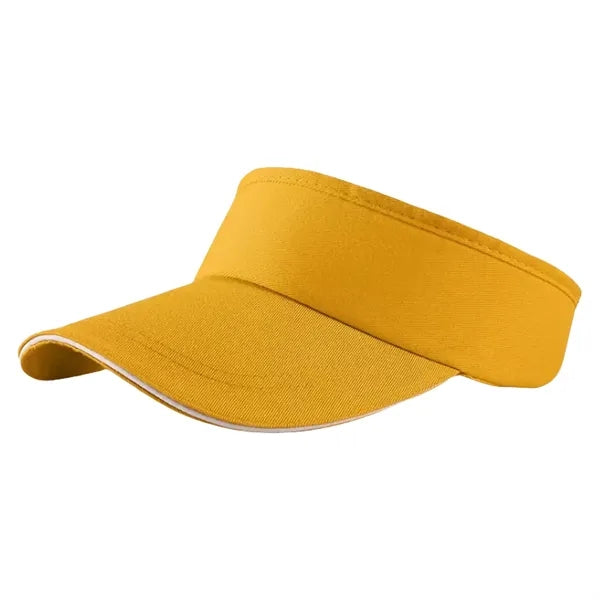 Adjustable Empty Top Cotton Sun Visor Hat
