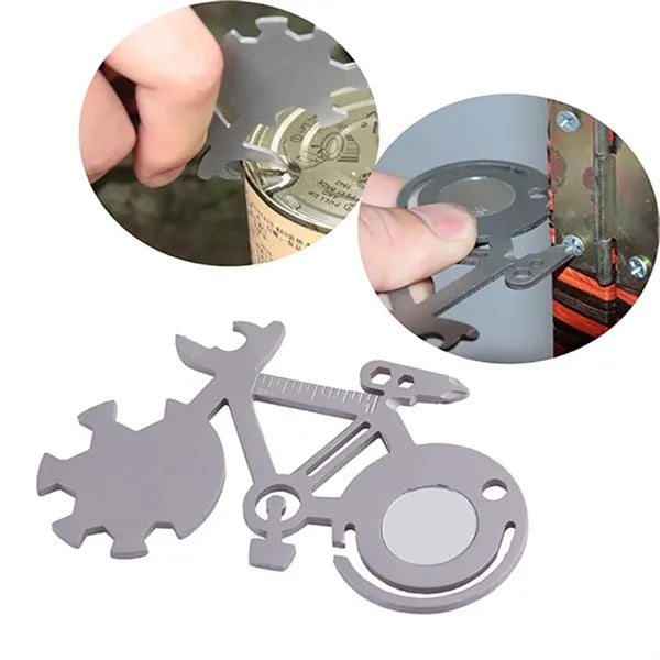 Stainless Steel Mini Portable EDC Bicycle Tool Card