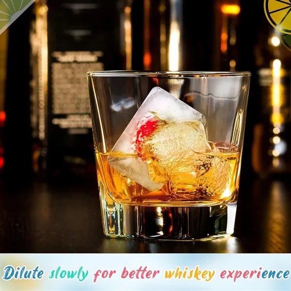 Six square food grade silicone ice tray