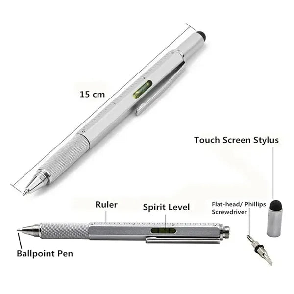 6-in-1 Multifunctional Multitool Tech Tool Ballpoint Pen