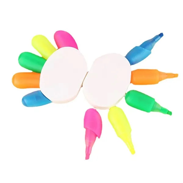 Palm-shaped five-color highlighter