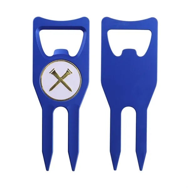6-in-1 Golf Divot Tool with Bottle Opener