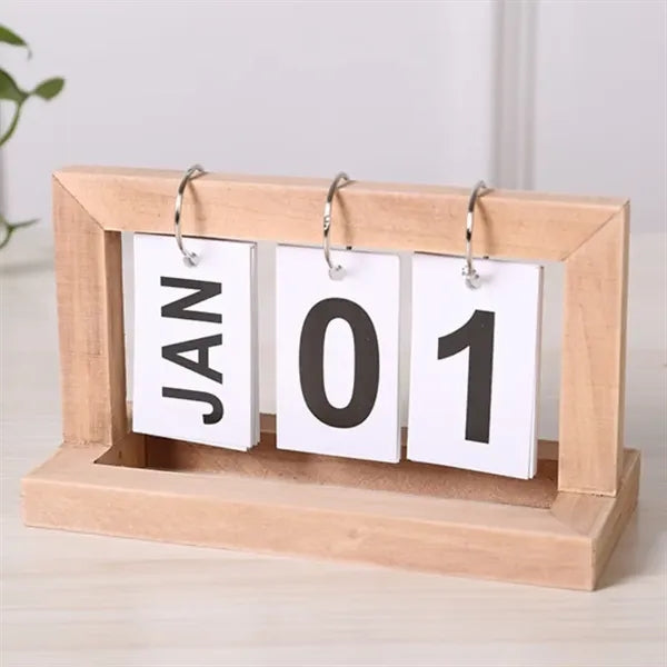 Classic Wooden Listing Perpetual Calendar