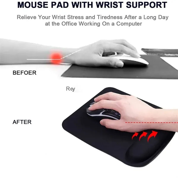 Ergonomic Mouse Pad with Wrist Support