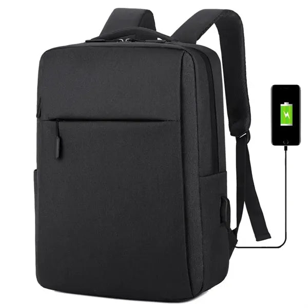 Logo, USB Charging Backpack