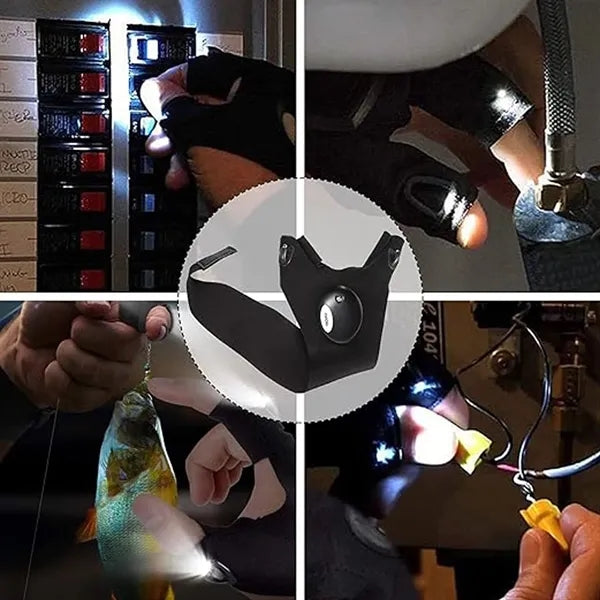 Breathable Led Flashlight Gloves
