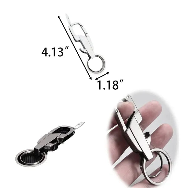 Metal Portable Multitool Carabiners Keychain