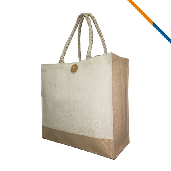 Mosac Laminated Jute Tote Bag