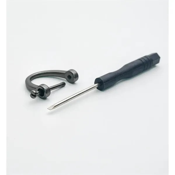 T-Type Keychain Horseshoe Buckle Spring Ring Three-piece set