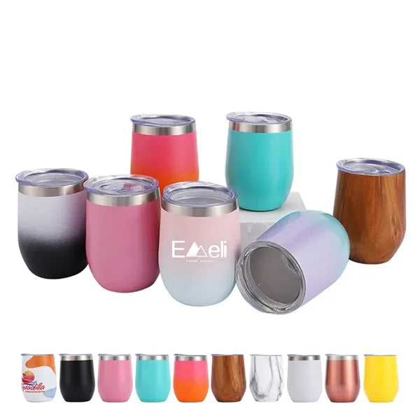 12oz Thermos U-shaped Stainless Steel Eggshell Cup