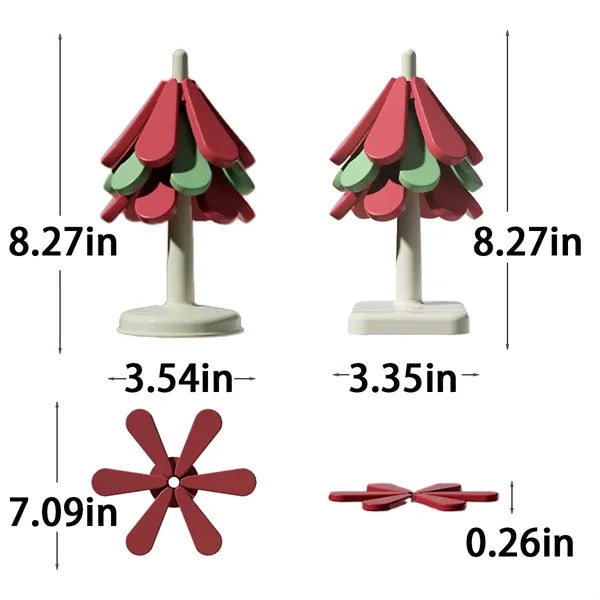 3 Pack Home Foldable Insulated Thick Silicone Pot Holders