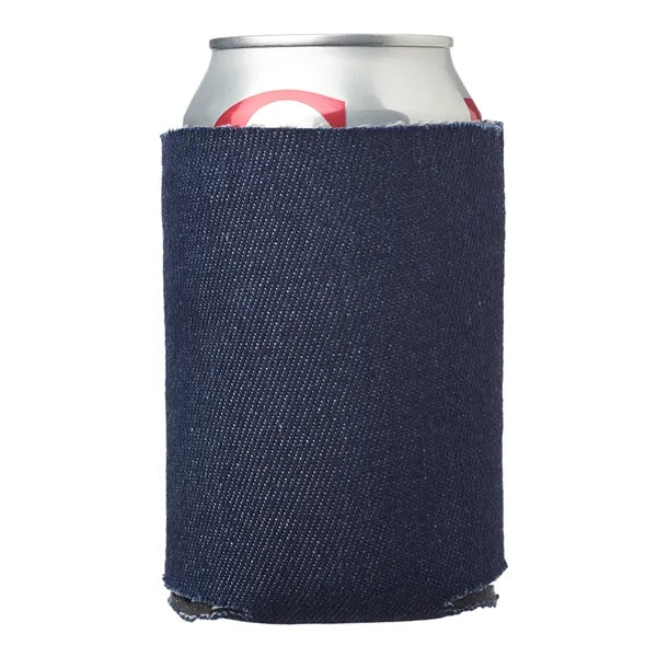 Blue Jean Collapsible Foam Can Coolers