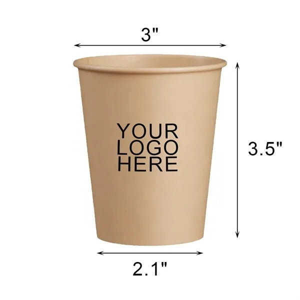9OZ Disposable Kraft Paper Coffee Cup