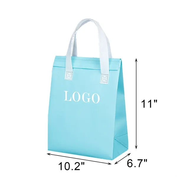 Colorful Non-Woven Insulated Cooler Lunch Tote Bags