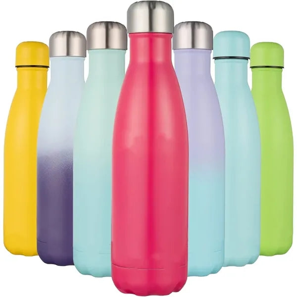 Double wall vacuum insulated stainless steel bottle
