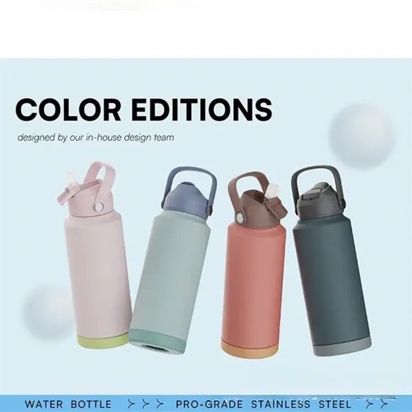 Insulated Water Bottle with Straw 18oz