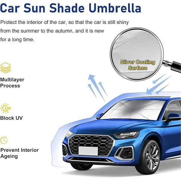 Foldable Car Front Window Sun Shade Windshield Umbrella