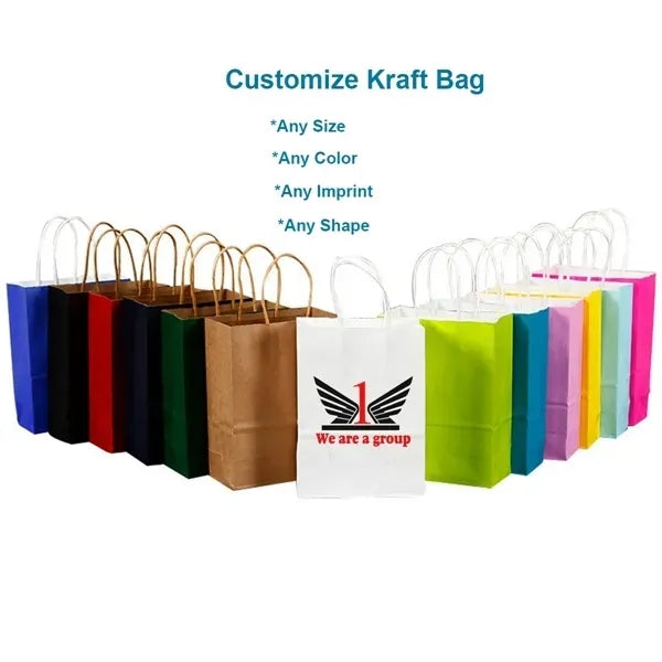 Kraft Paper Gift Bag With Handle