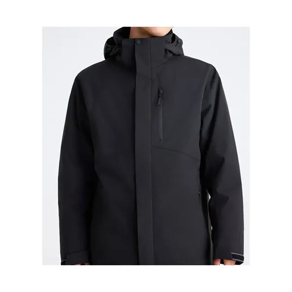 Waterproof Windproof Detachable Puffer Jacket with Hood