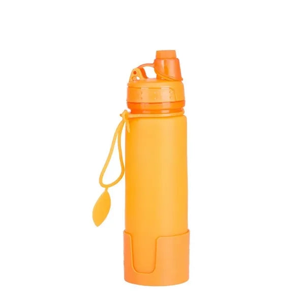 Soft Silicone Collapsible Sport Water Bottle
