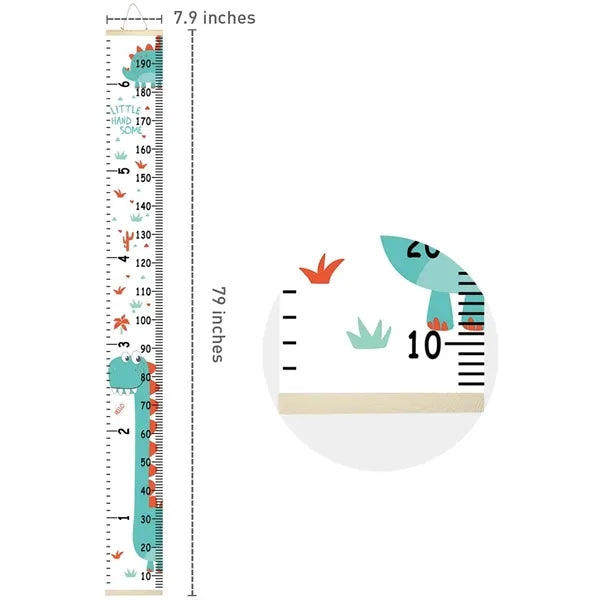 Kids Wall Ruler dinosaur decor for boys room
