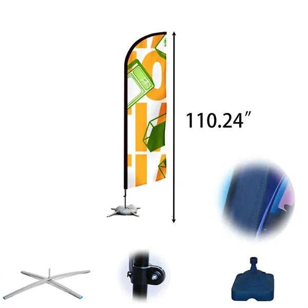 Adversting Beach Knife Flag Kit