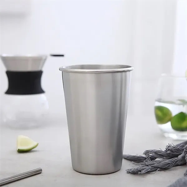 16Oz Beer Cup Stainless Steel Water Bottle Bar Supplies