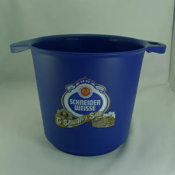 Plastic ice bucket with bottle opener