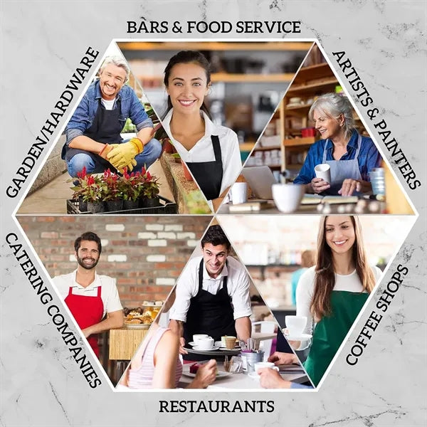 Unisex Black Aprons