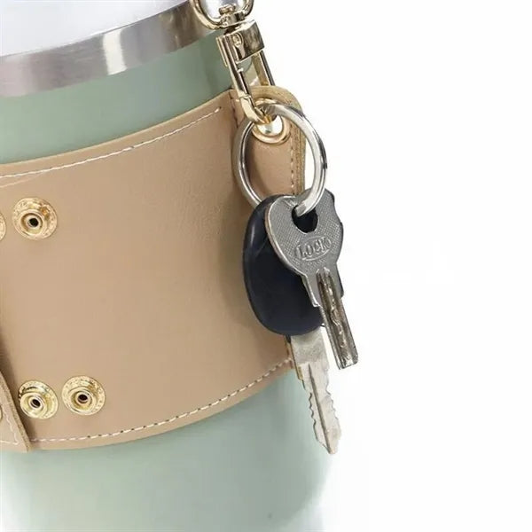 40OZ Tumbler Leather Cup Cover Adjustable Shoulder Strap