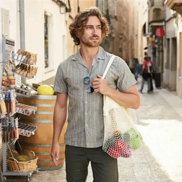 Cotton Mesh Net Produce Grocery Bag Mushroom Hunting Handbag