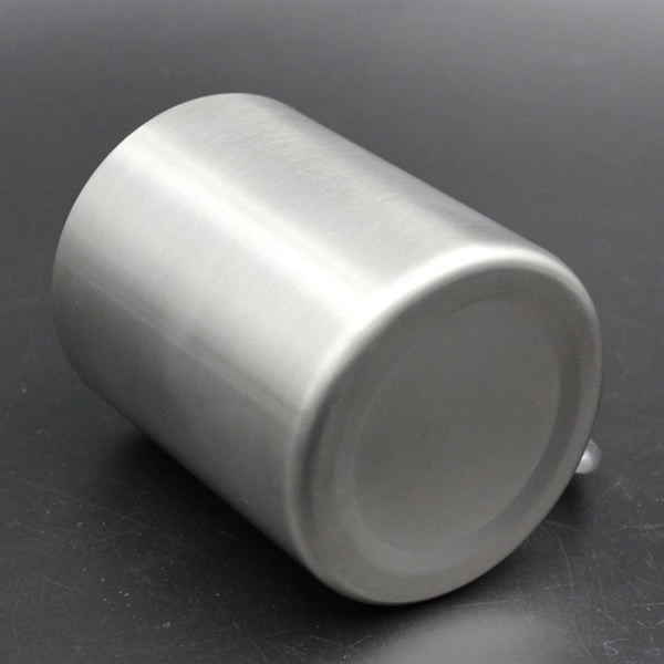 10 oz Carabiner Handle Stainless Steel Beer Mugs