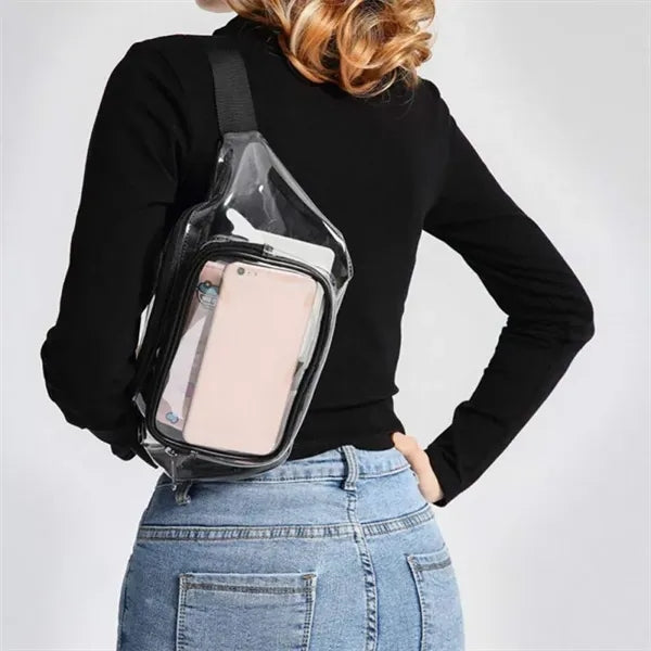 Clear PVC Crossbody Fanny Pack Hands-Free Wallets Belt Bag