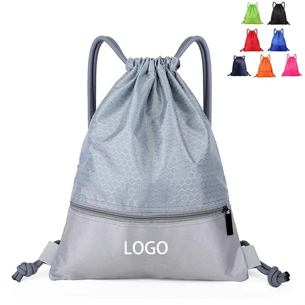 Nylon Waterproof Drawstring Bag Outdoor Fitness Sports