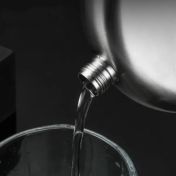 Mirror Finish 8Oz Round Hip Flask