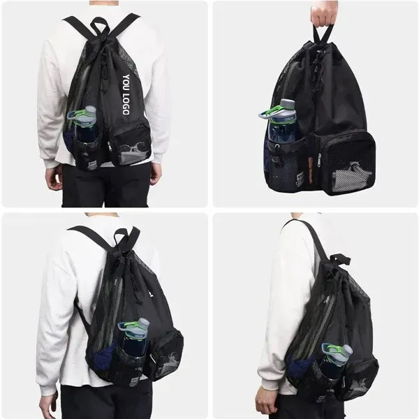 Mesh Drawstring Bag For Beach