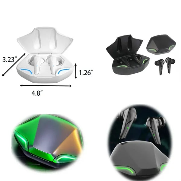 Semi-in-ear Wireless Sweatproof LED Battery