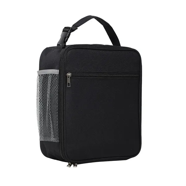 Rectangular Lunch Cooler Bag with Side Mesh Pockets
