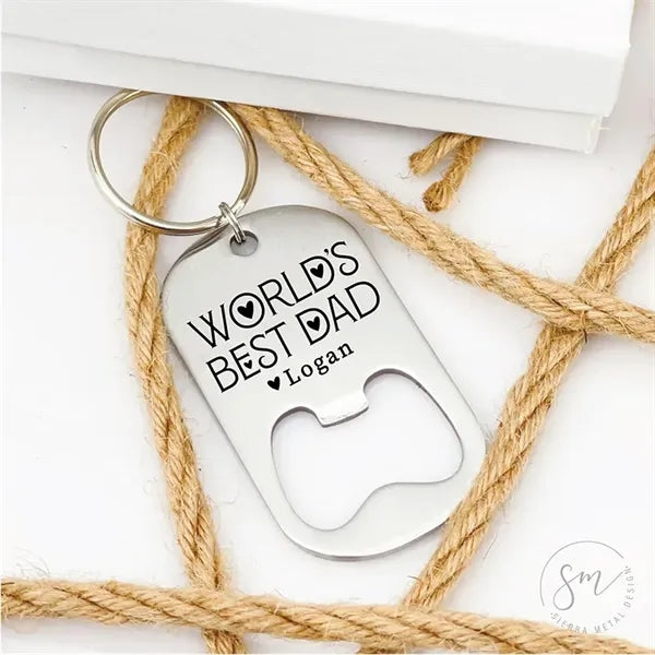 Stainless Steel Bottle Opener Keychain