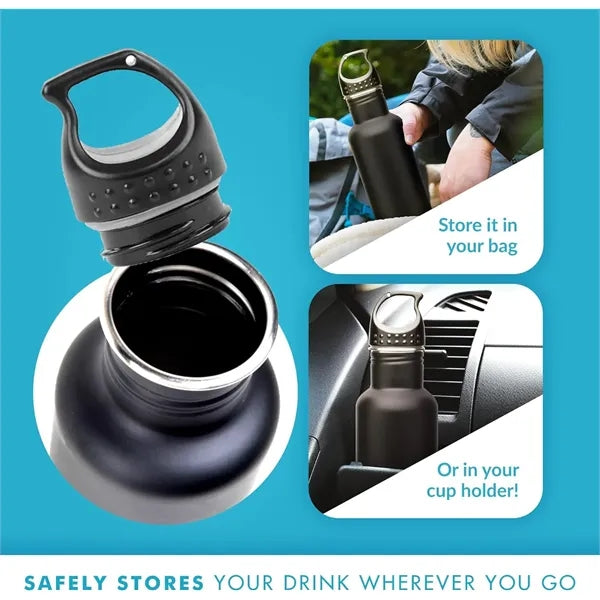 25oz Sports Water Bottle with Screw-On Lid